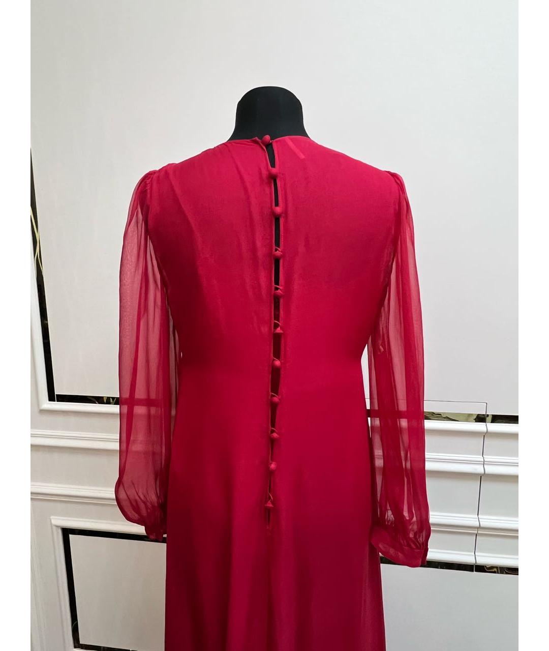 VALENTINO Красное коктейльное платье, фото 4