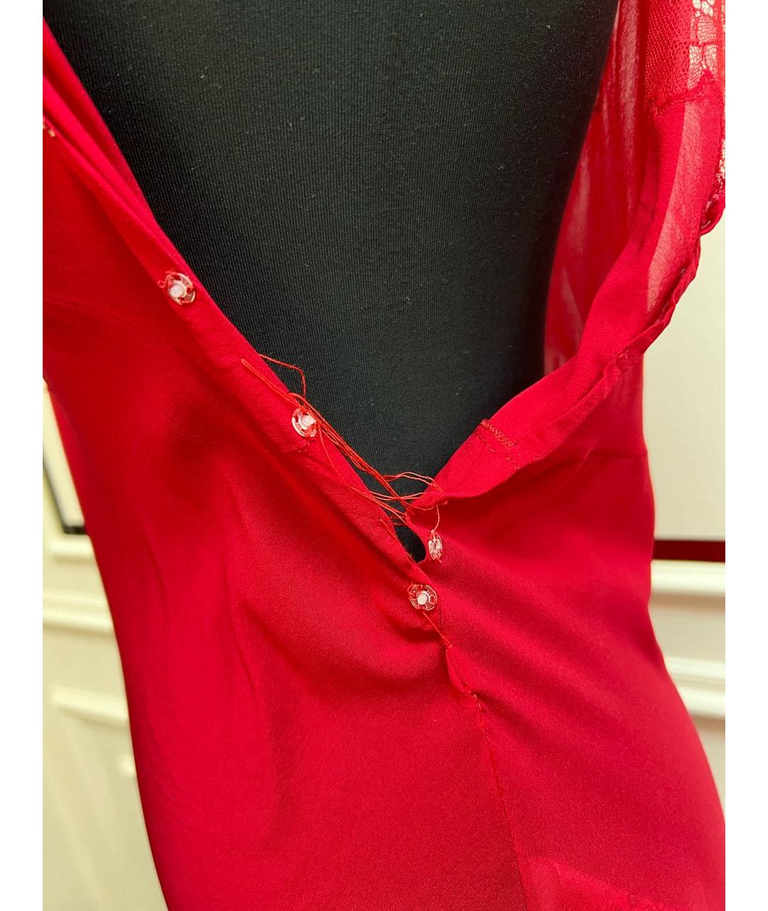 VALENTINO Красное коктейльное платье, фото 7