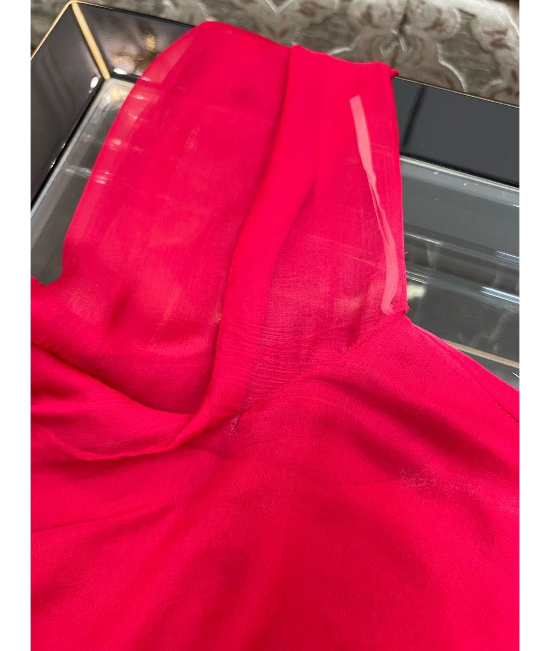 VALENTINO Красное коктейльное платье, фото 8