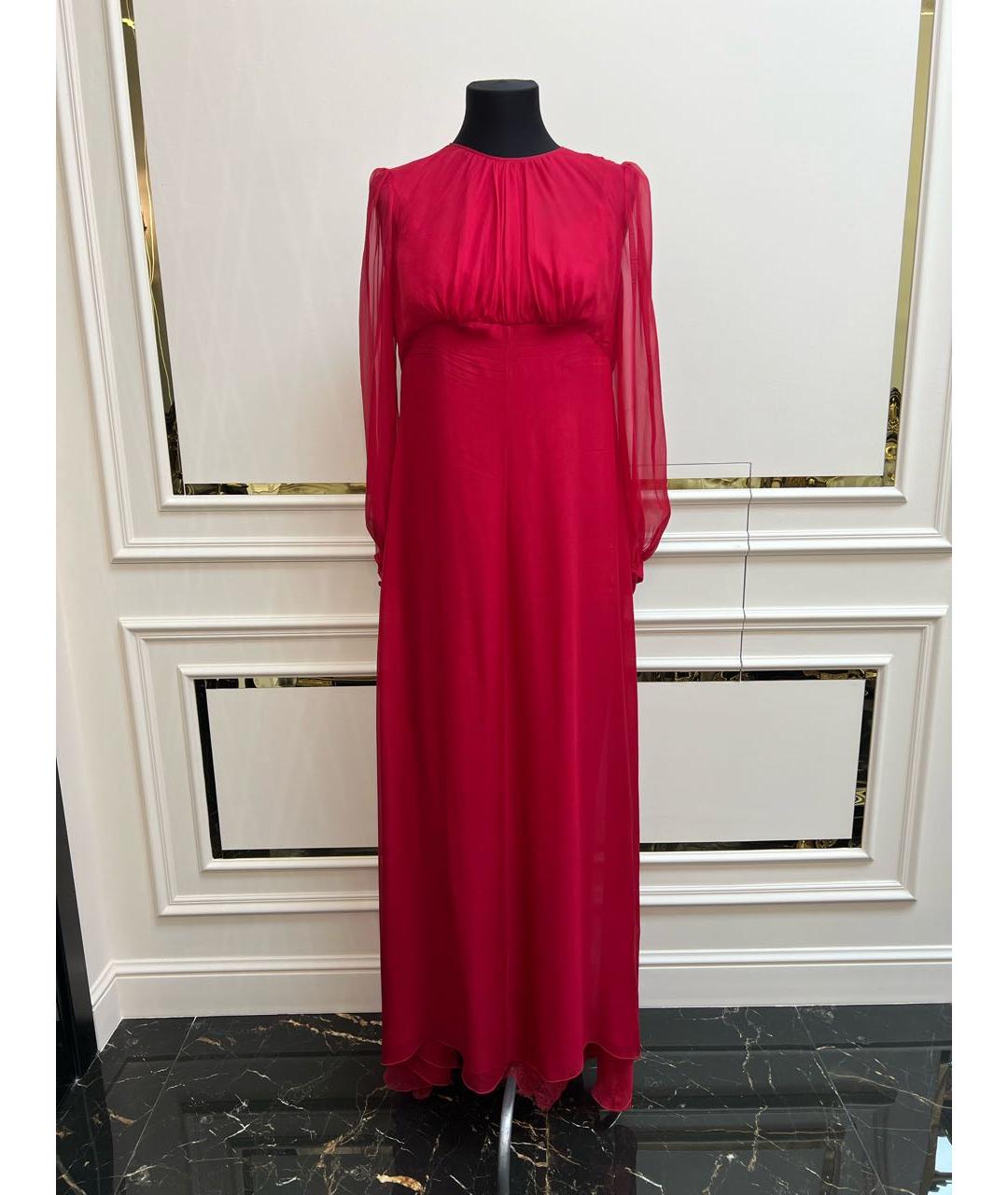 VALENTINO Красное коктейльное платье, фото 9