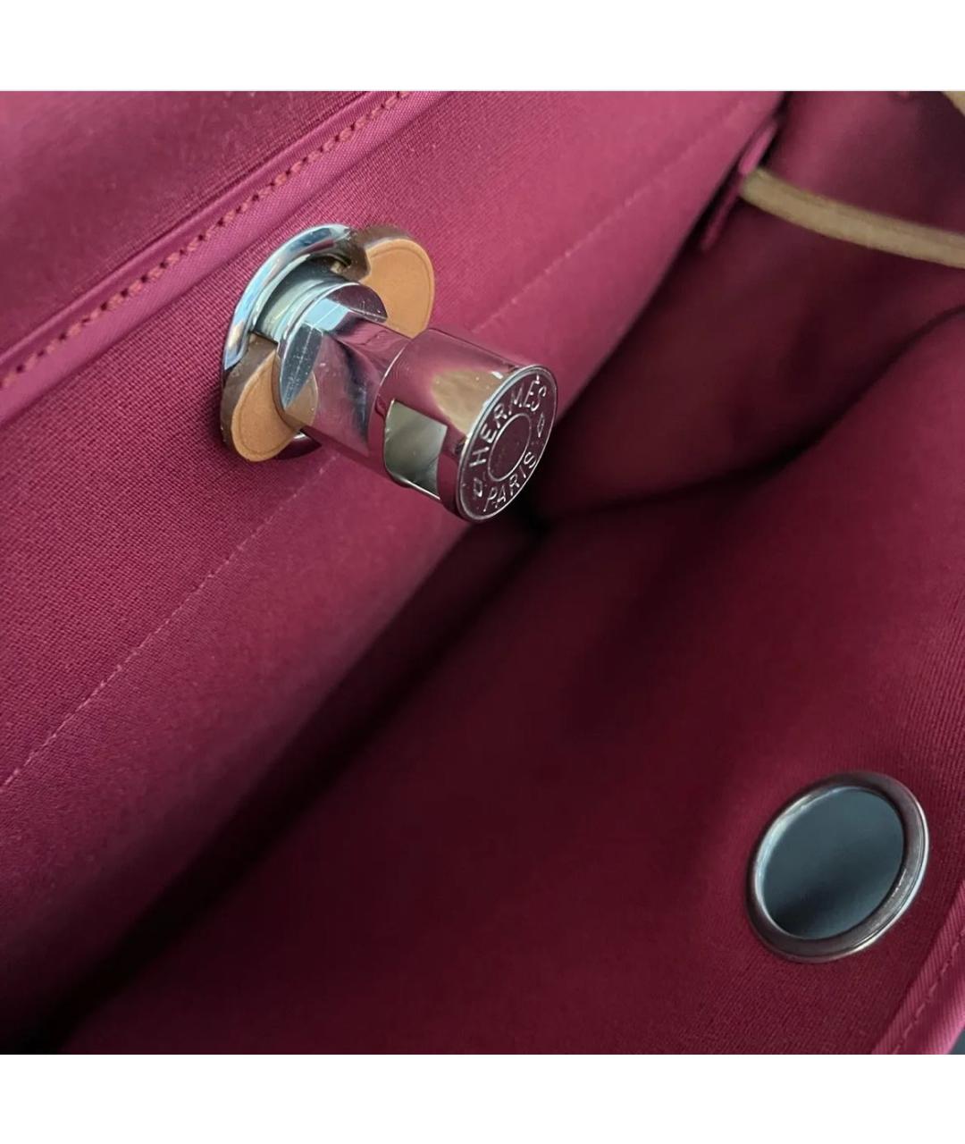 HERMES PRE-OWNED Бордовая сумка с короткими ручками, фото 4