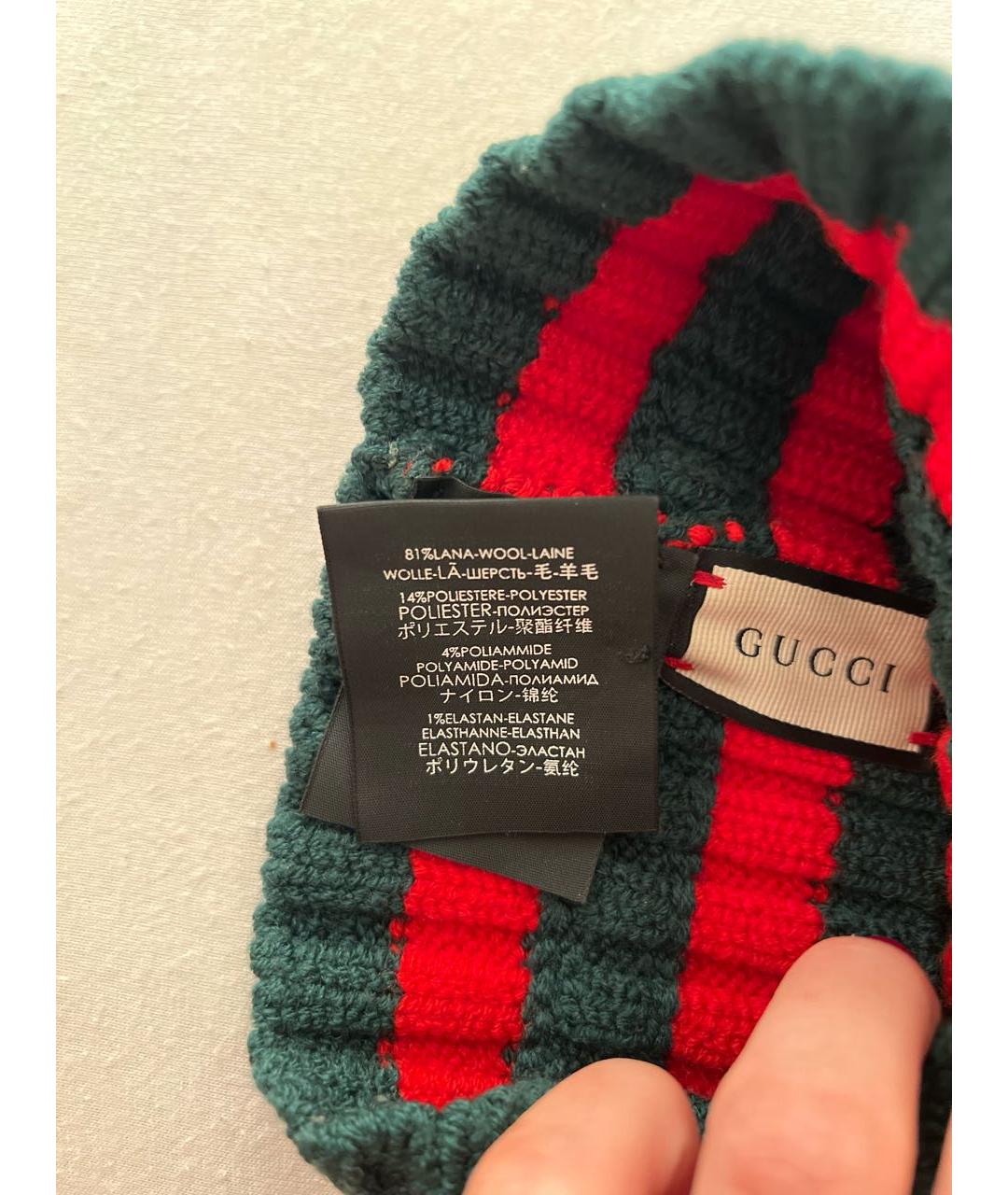 GUCCI Шерстяная повязка на голову, фото 4