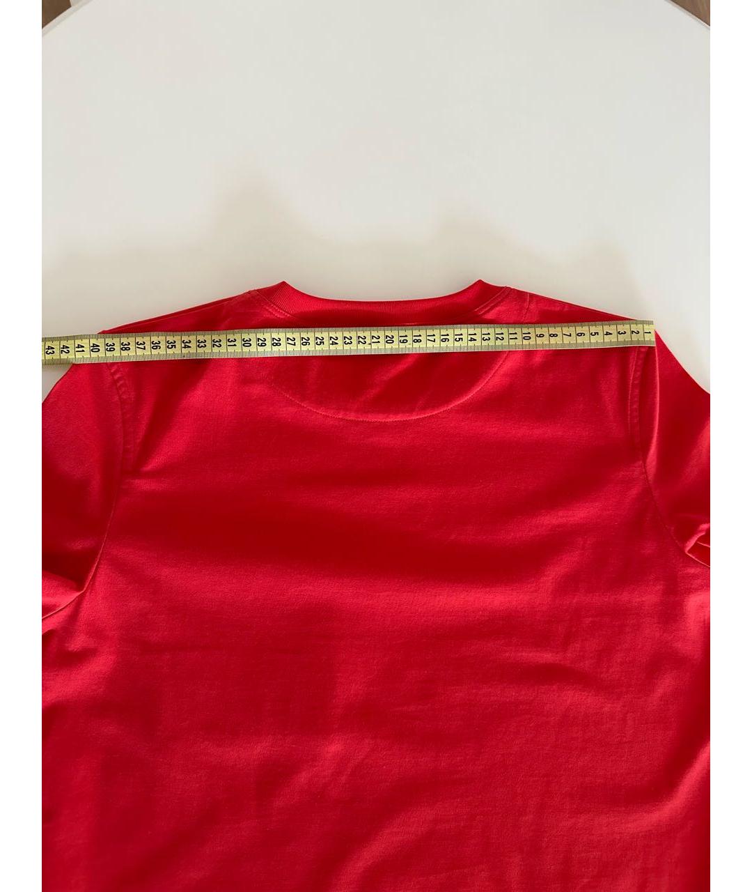 HERMES PRE-OWNED Красная хлопковая футболка, фото 8