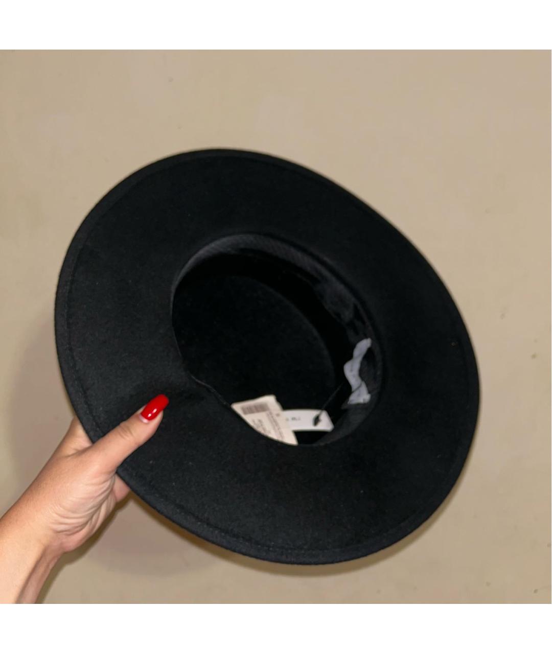 RUSLAN BAGINSKIY Черная кашемировая шляпа, фото 3