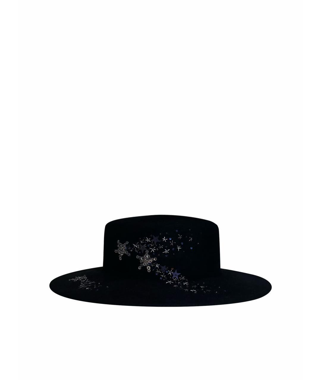 RUSLAN BAGINSKIY Черная кашемировая шляпа, фото 1
