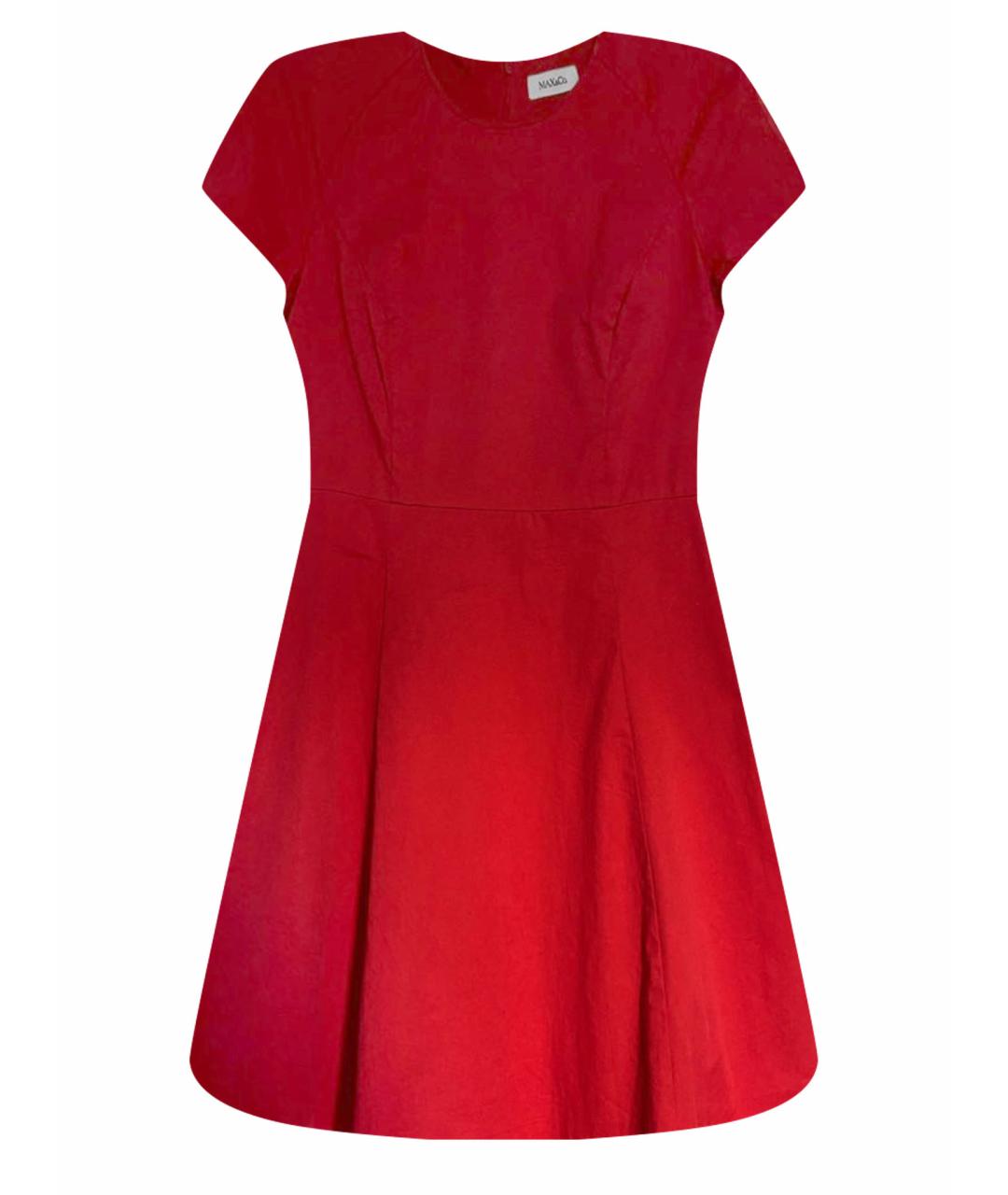 MAX&CO Красное хлопковое повседневное платье, фото 1