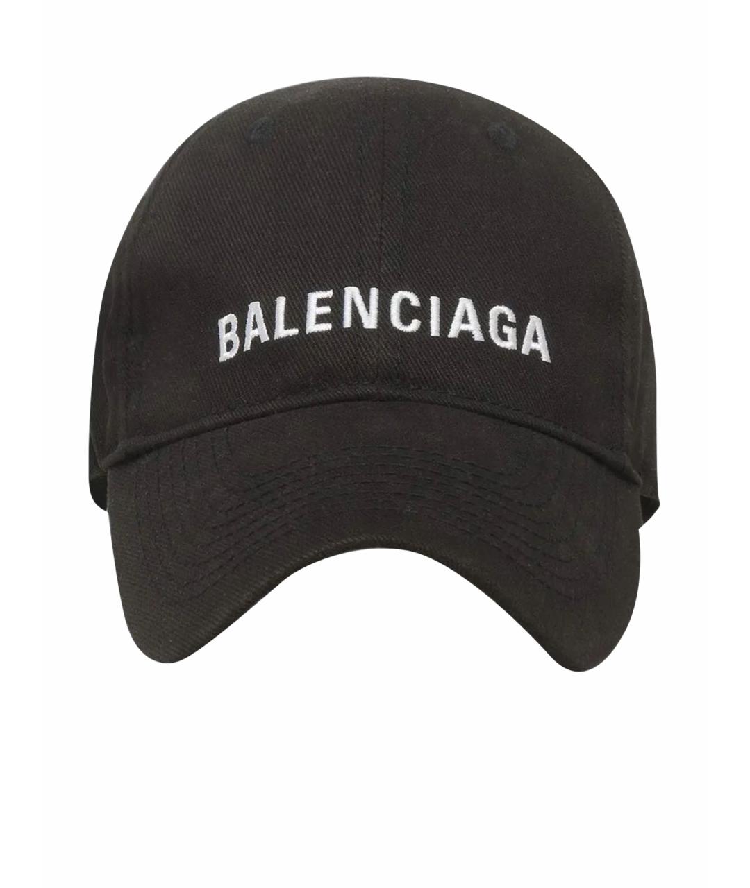 BALENCIAGA Черная хлопковая кепка/бейсболка, фото 1