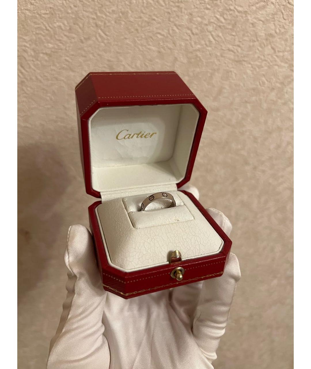 CARTIER Антрацитовое кольцо из белого золота, фото 3