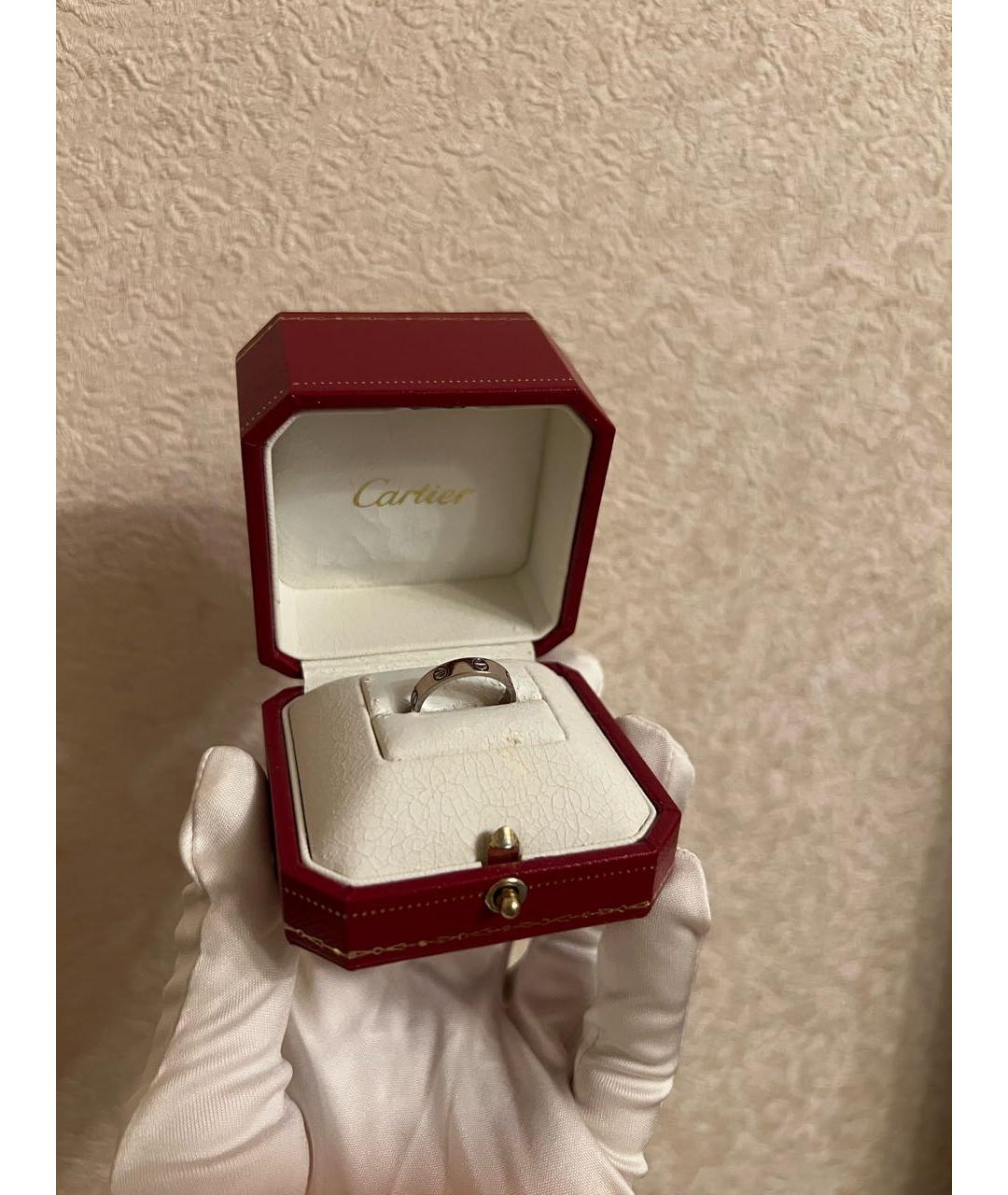 CARTIER Антрацитовое кольцо из белого золота, фото 4