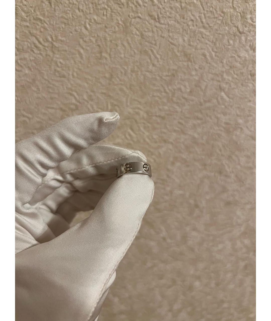 CARTIER Антрацитовое кольцо из белого золота, фото 5