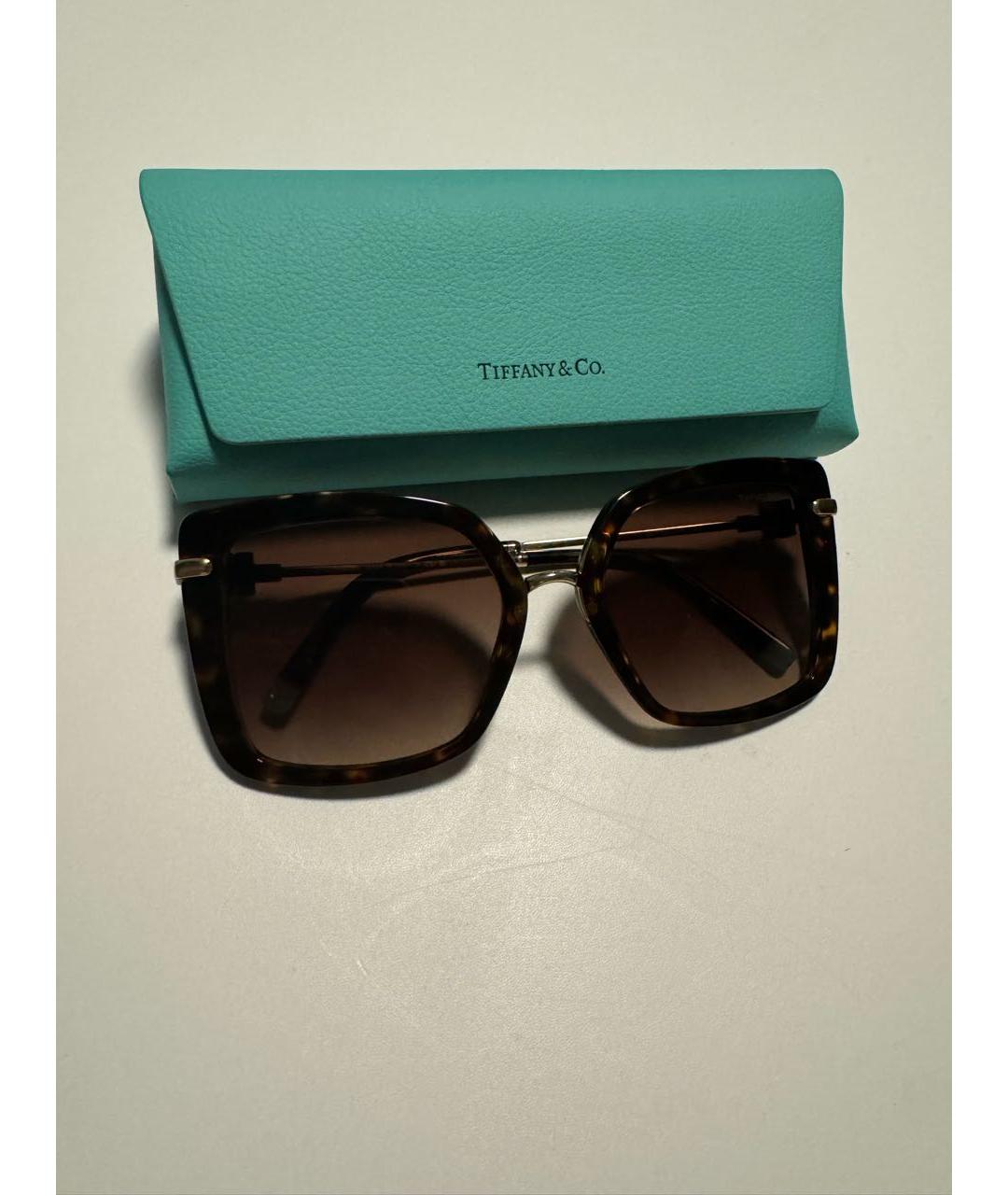 TIFFANY&CO Коричневые солнцезащитные очки, фото 4