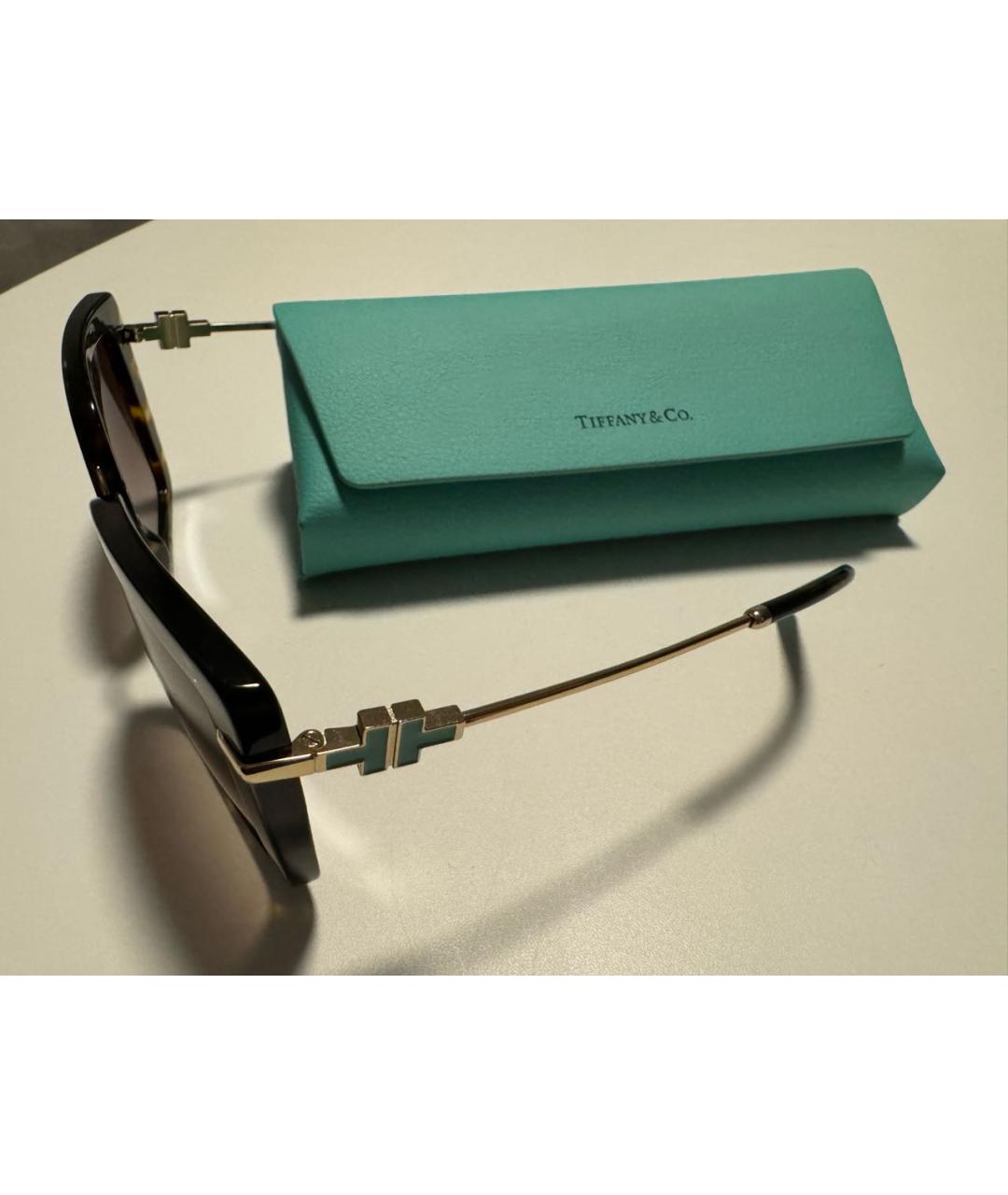 TIFFANY&CO Коричневые солнцезащитные очки, фото 2