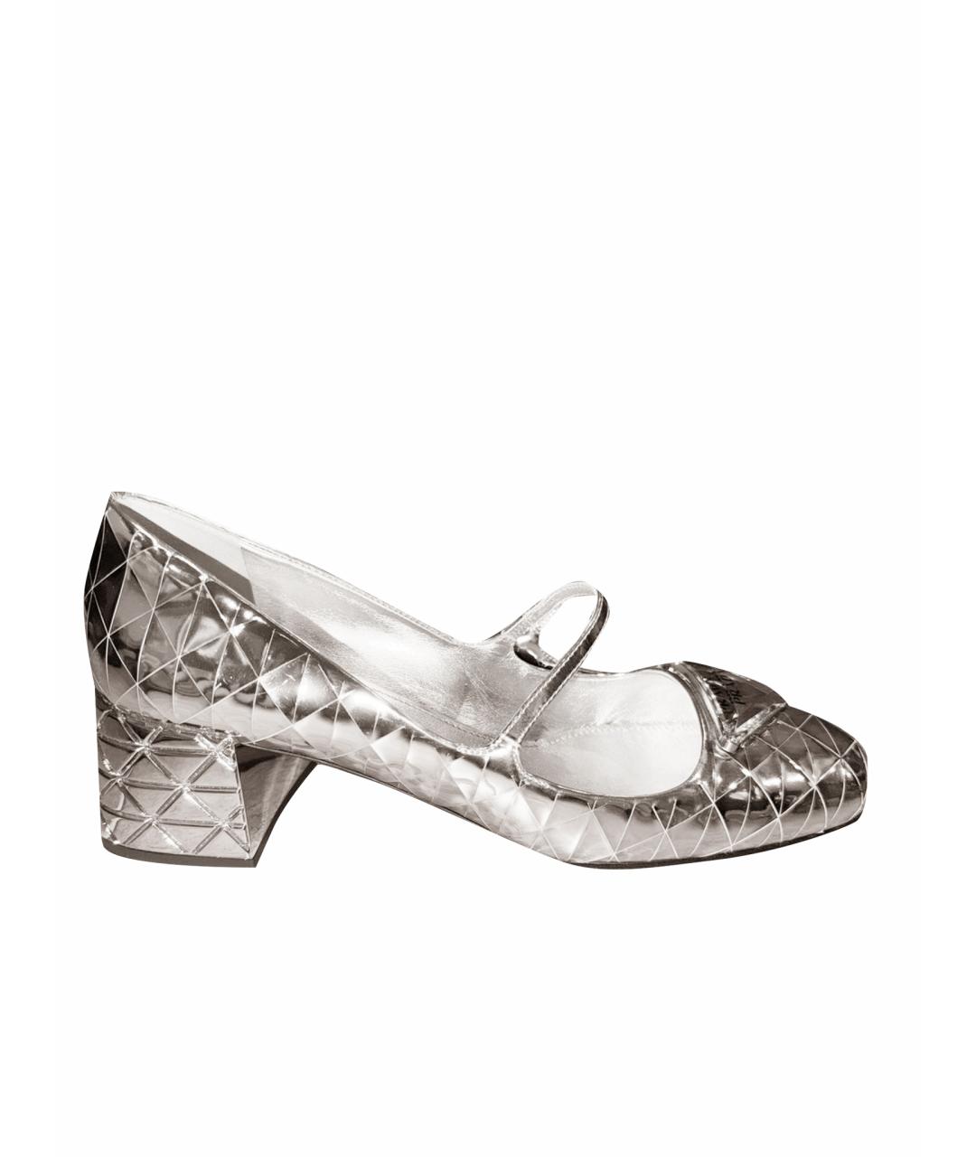 PRADA Серебряные туфли, фото 1