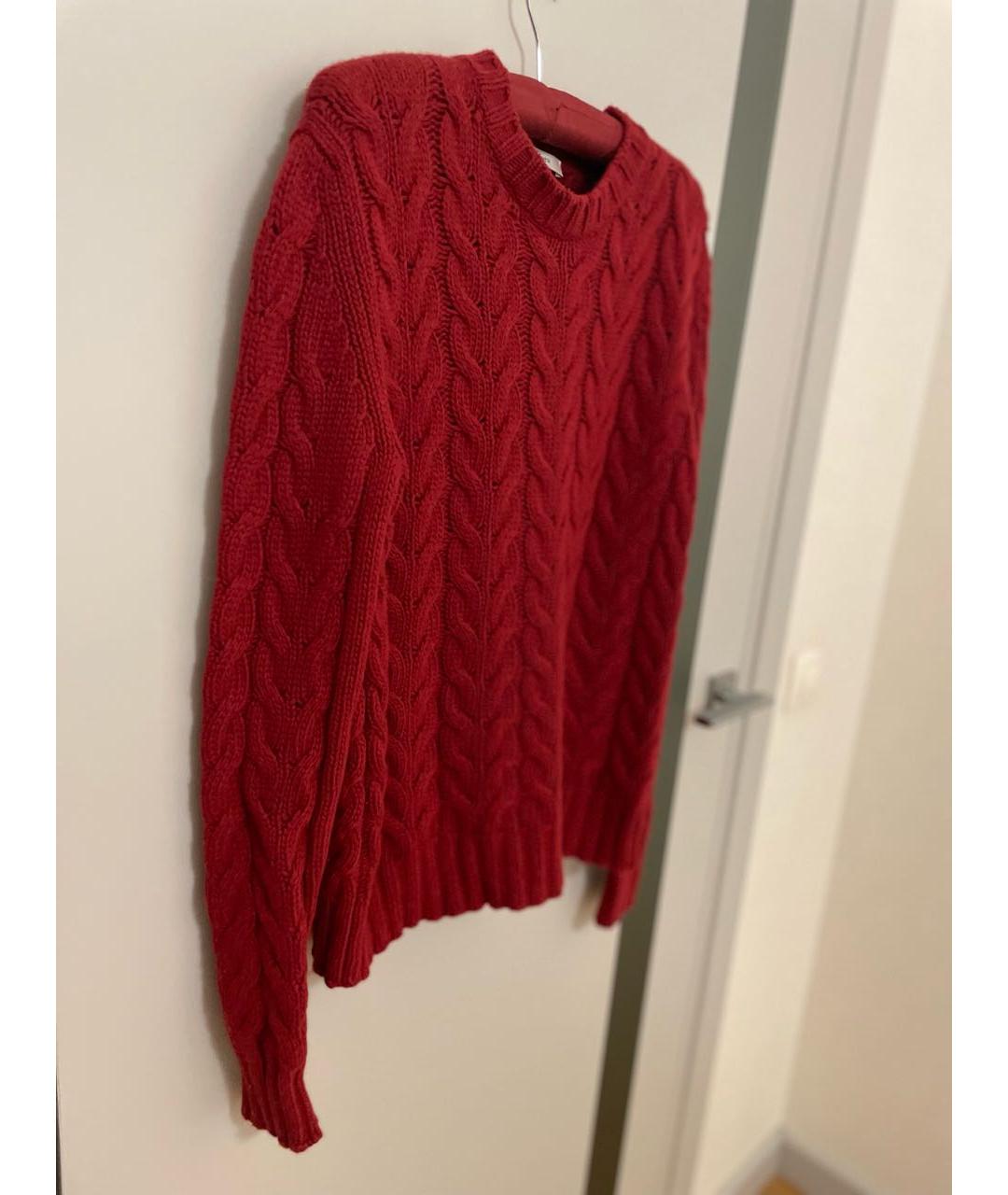 MAX MARA Бордовый шерстяной джемпер / свитер, фото 5