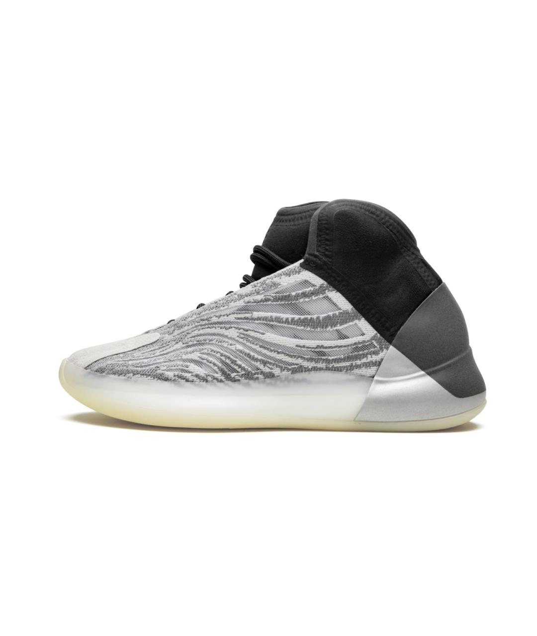 ADIDAS YEEZY Белые текстильные низкие кроссовки / кеды, фото 4