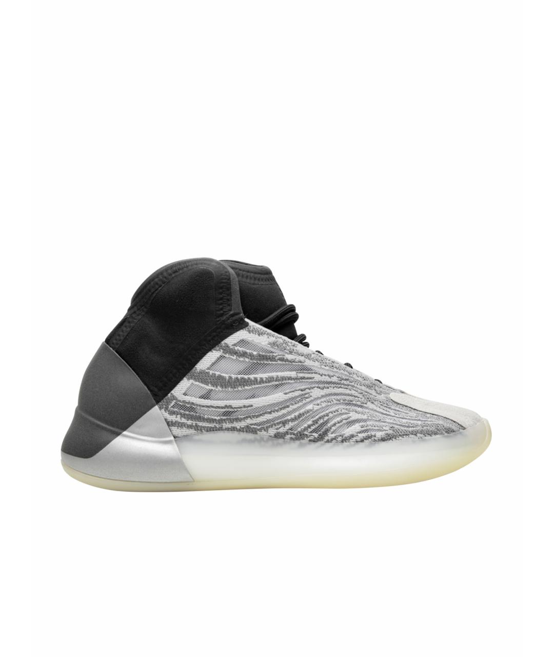 ADIDAS YEEZY Белые текстильные низкие кроссовки / кеды, фото 1