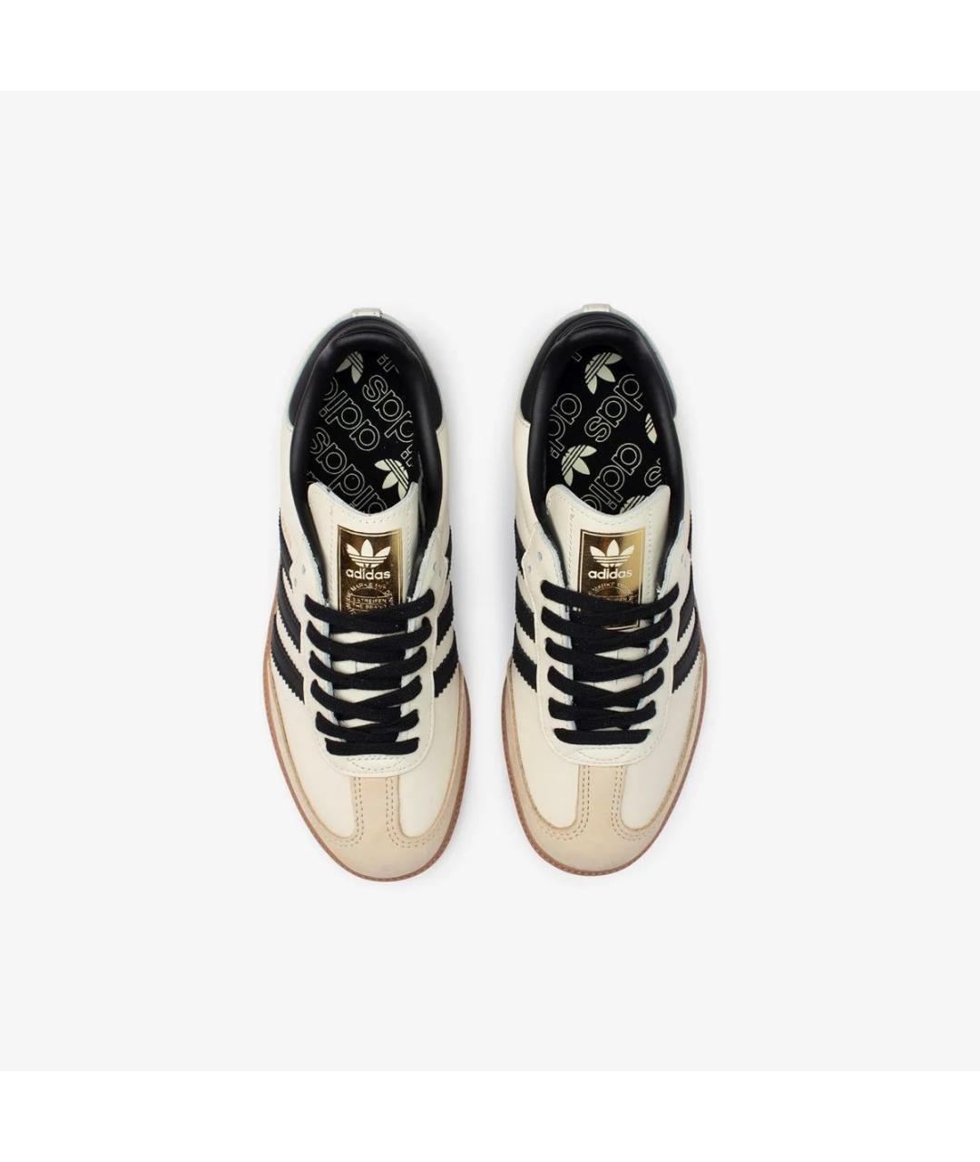 ADIDAS Бежевые кожаные кроссовки, фото 4