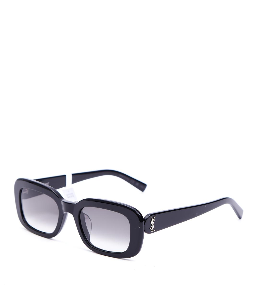 SAINT LAURENT Черные пластиковые солнцезащитные очки, фото 1