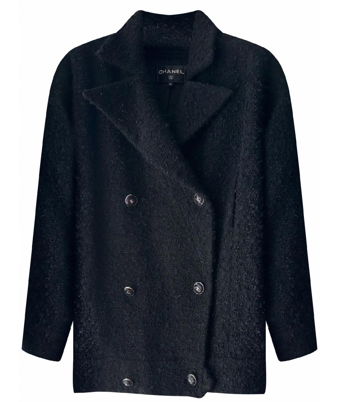 CHANEL Черная твидовая куртка, фото 1