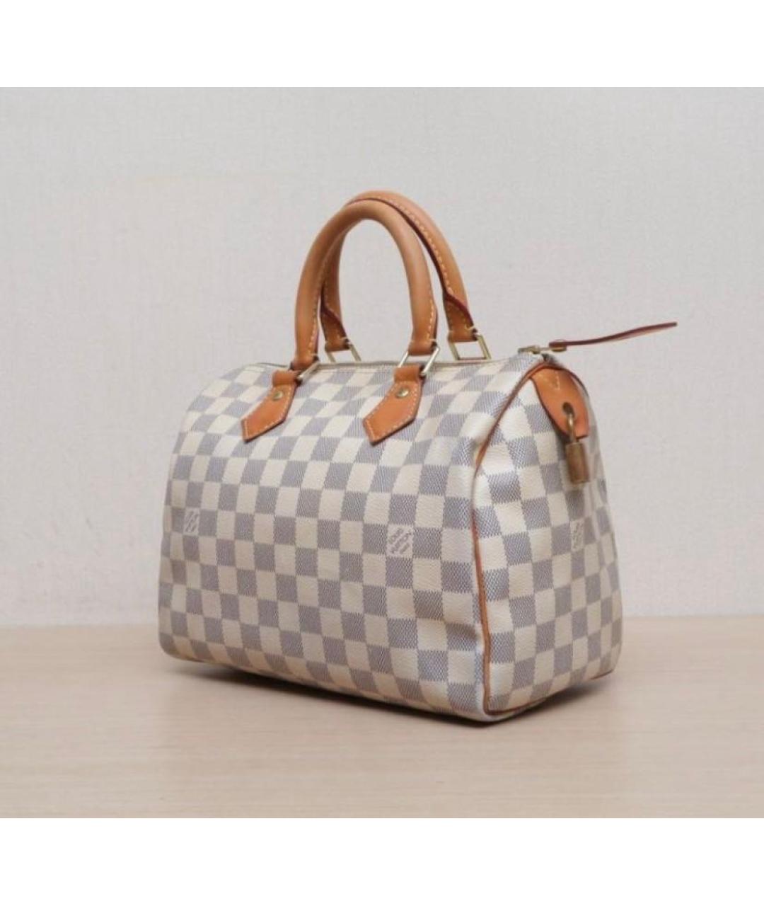 LOUIS VUITTON Бежевая кожаная сумка тоут, фото 2