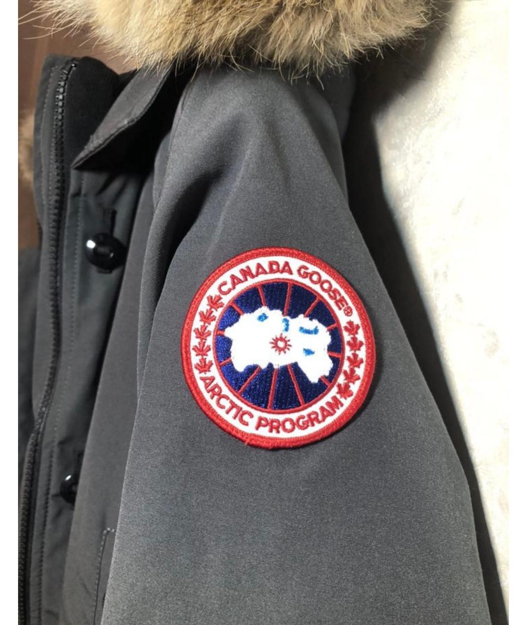 CANADA GOOSE Антрацитовая полиэстеровая парка, фото 5