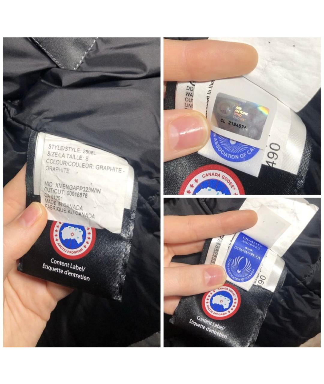 CANADA GOOSE Антрацитовая полиэстеровая парка, фото 6