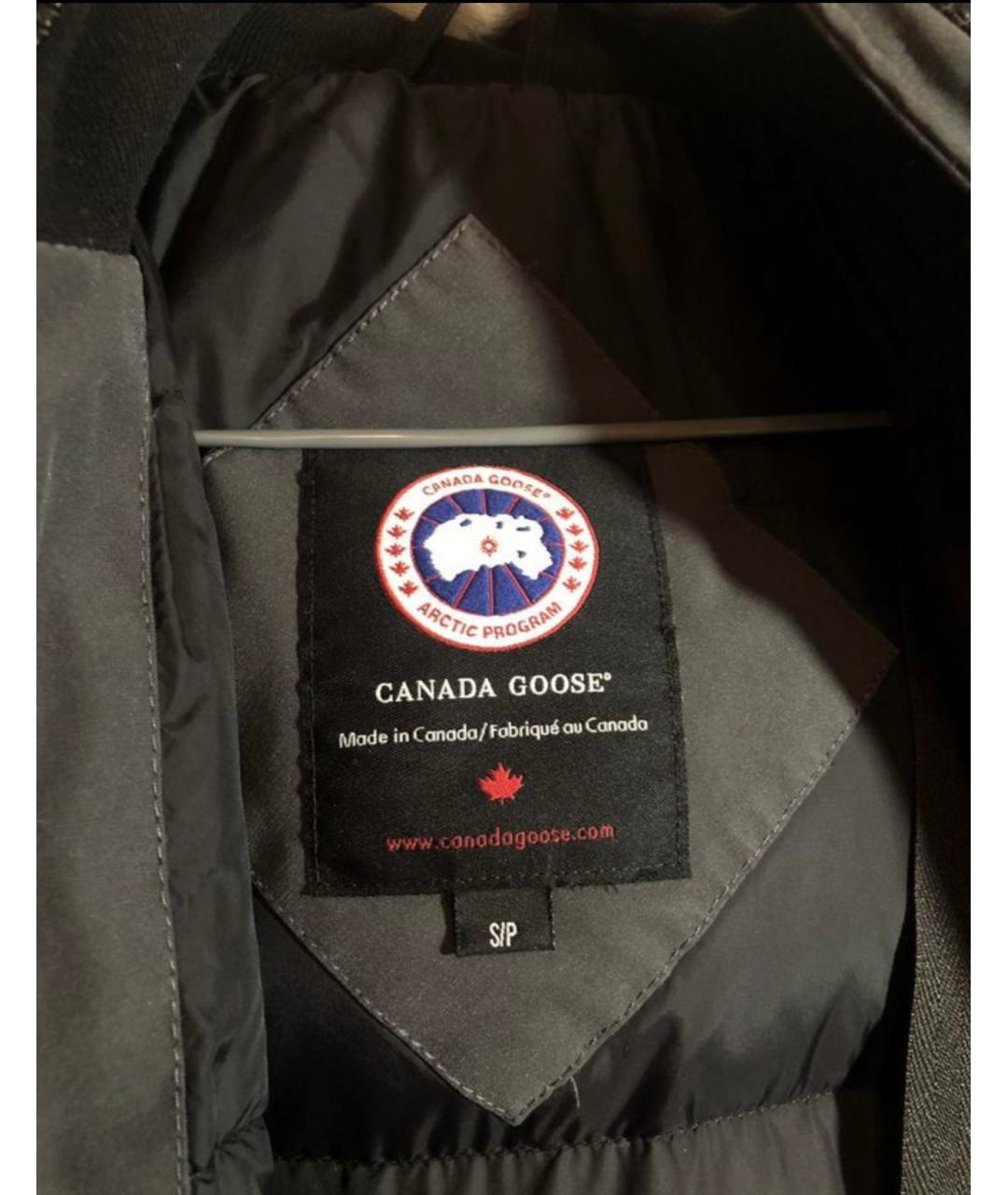 CANADA GOOSE Антрацитовая полиэстеровая парка, фото 3