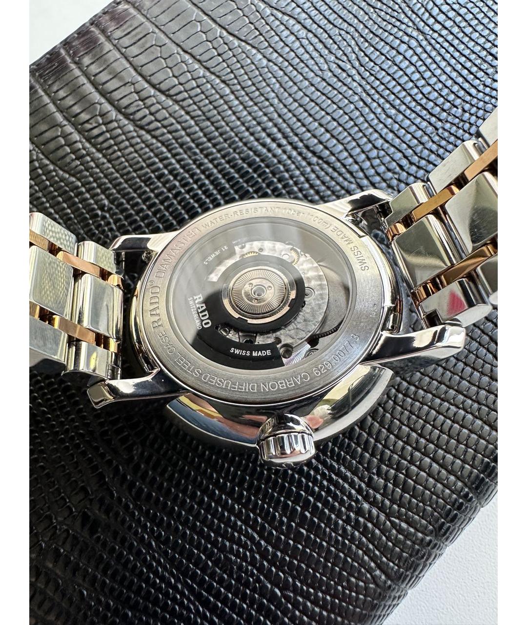 RADO Серебряные стальные часы, фото 2