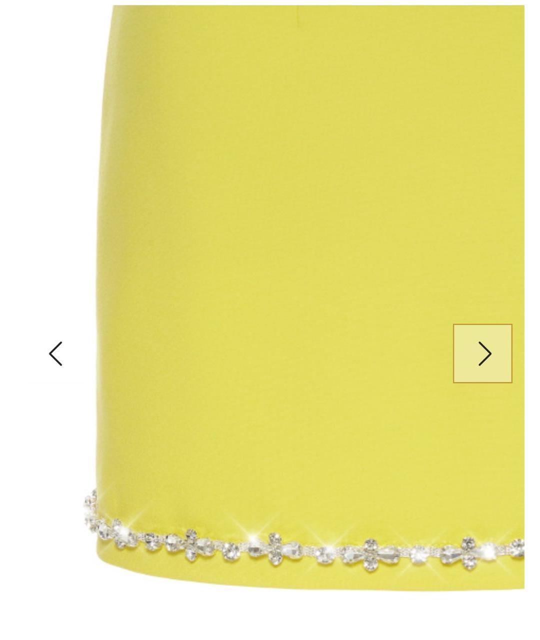 YANA DRESS Желтое вискозное коктейльное платье, фото 4