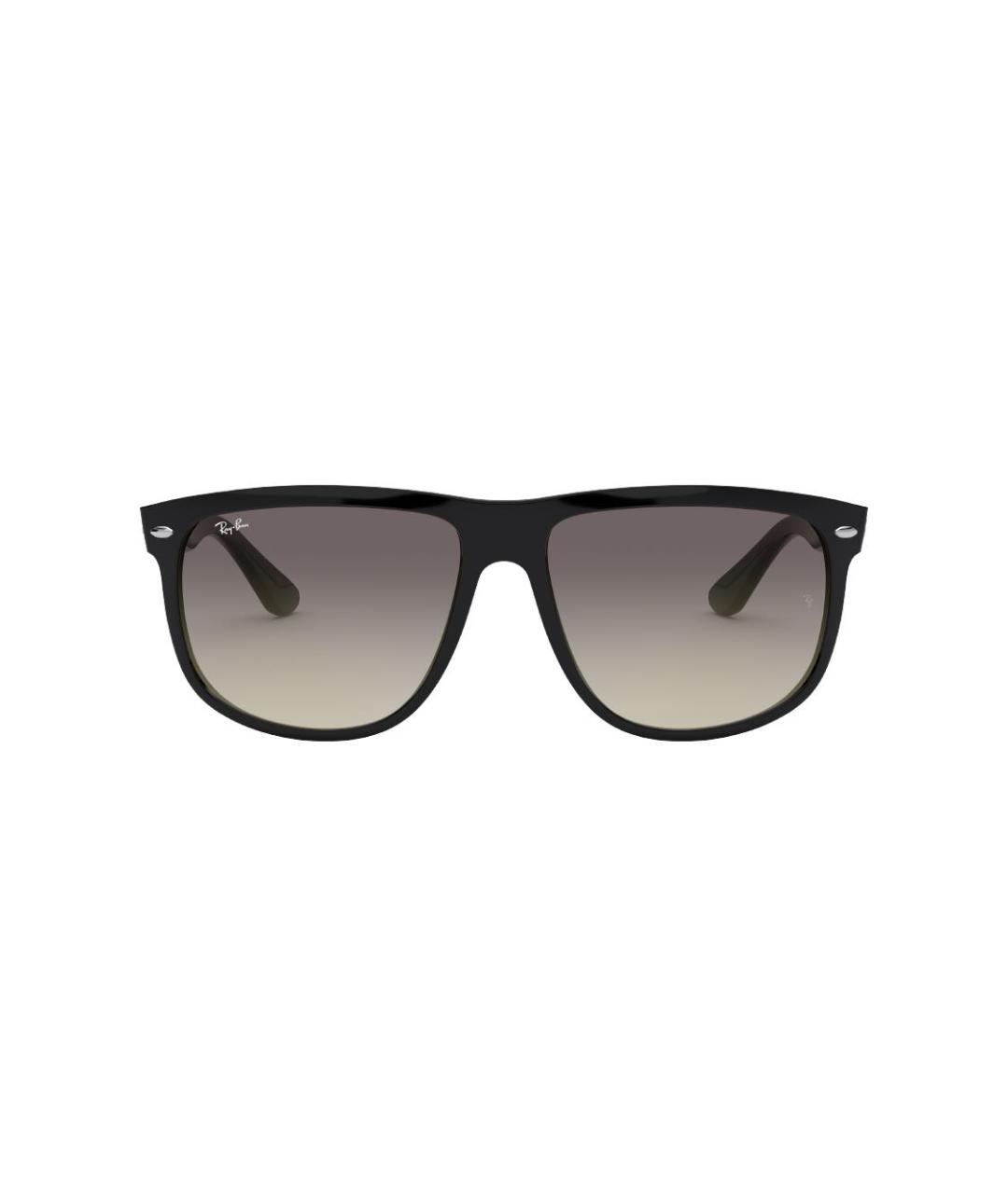 RAY BAN Черные пластиковые солнцезащитные очки, фото 1