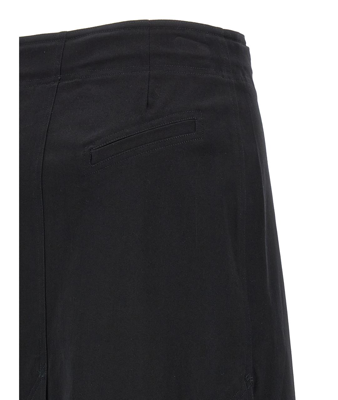 GANNI Черная хлопковая юбка макси, фото 4