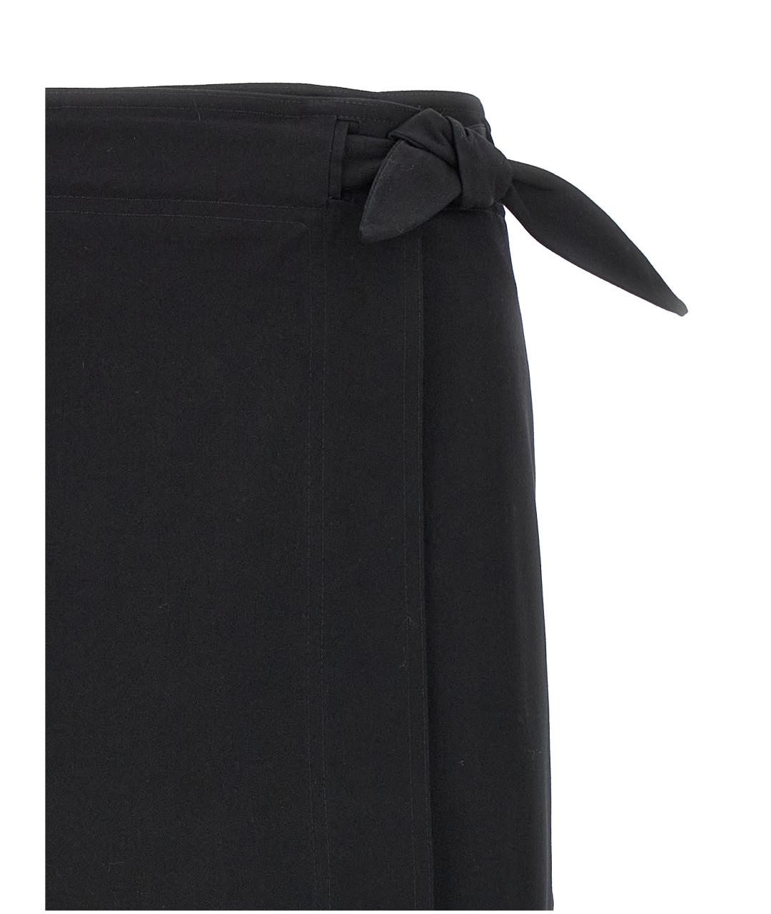 GANNI Черная хлопковая юбка макси, фото 3
