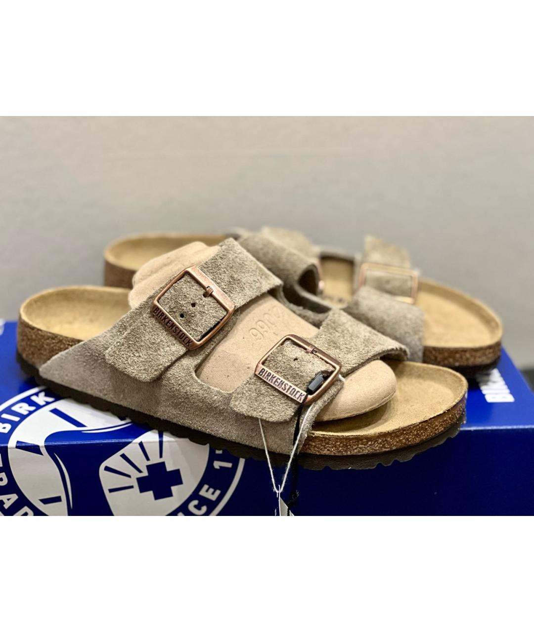 BIRKENSTOCK Замшевые сандалии, фото 2