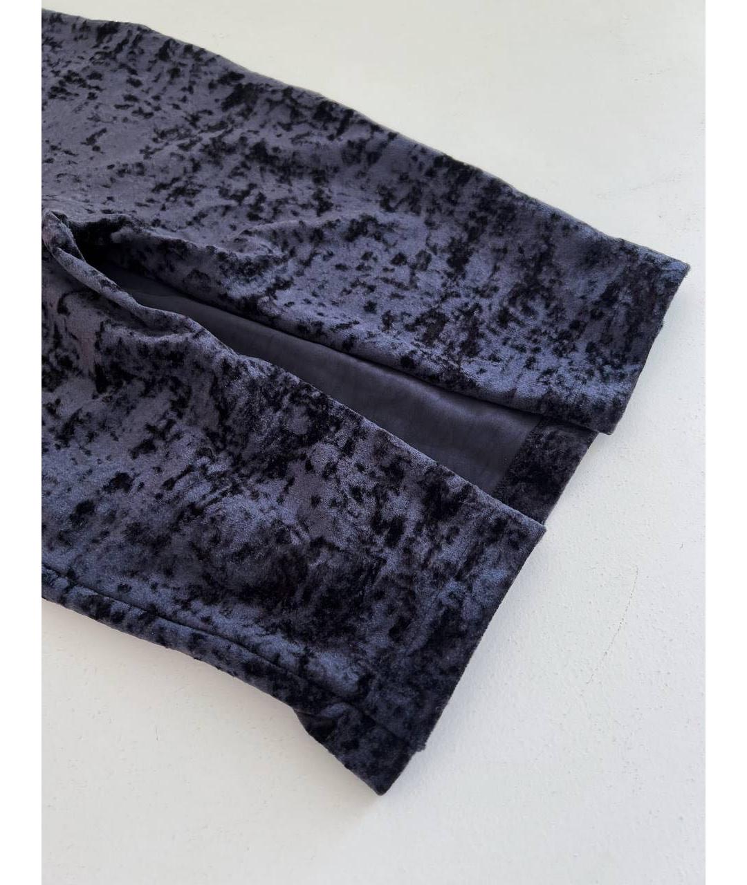 BALENCIAGA Темно-синяя юбка миди, фото 3