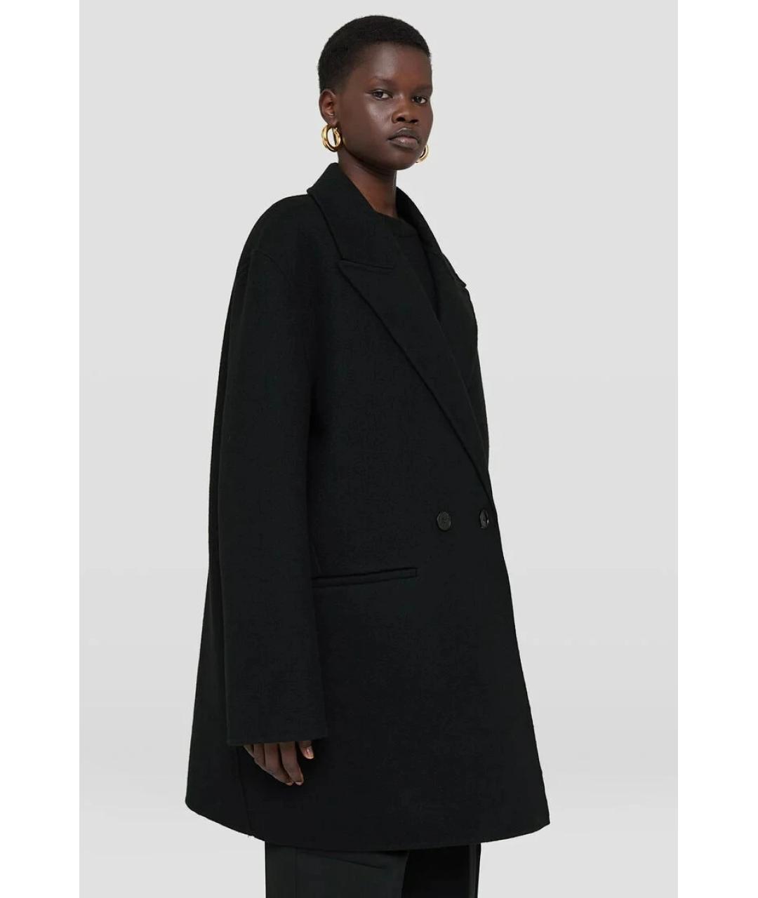 JIL SANDER Черное пальто, фото 3