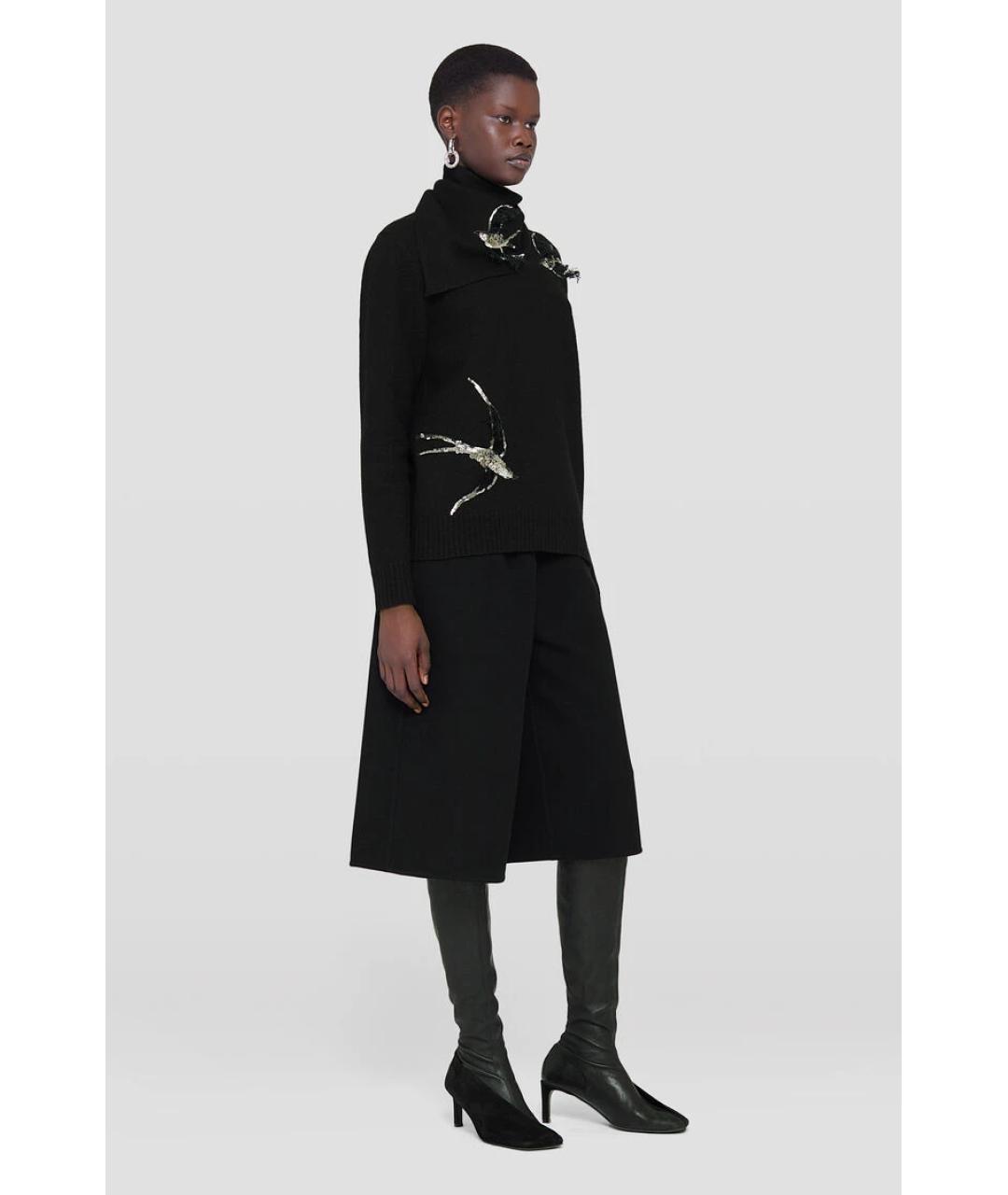 JIL SANDER Черный джемпер / свитер, фото 2