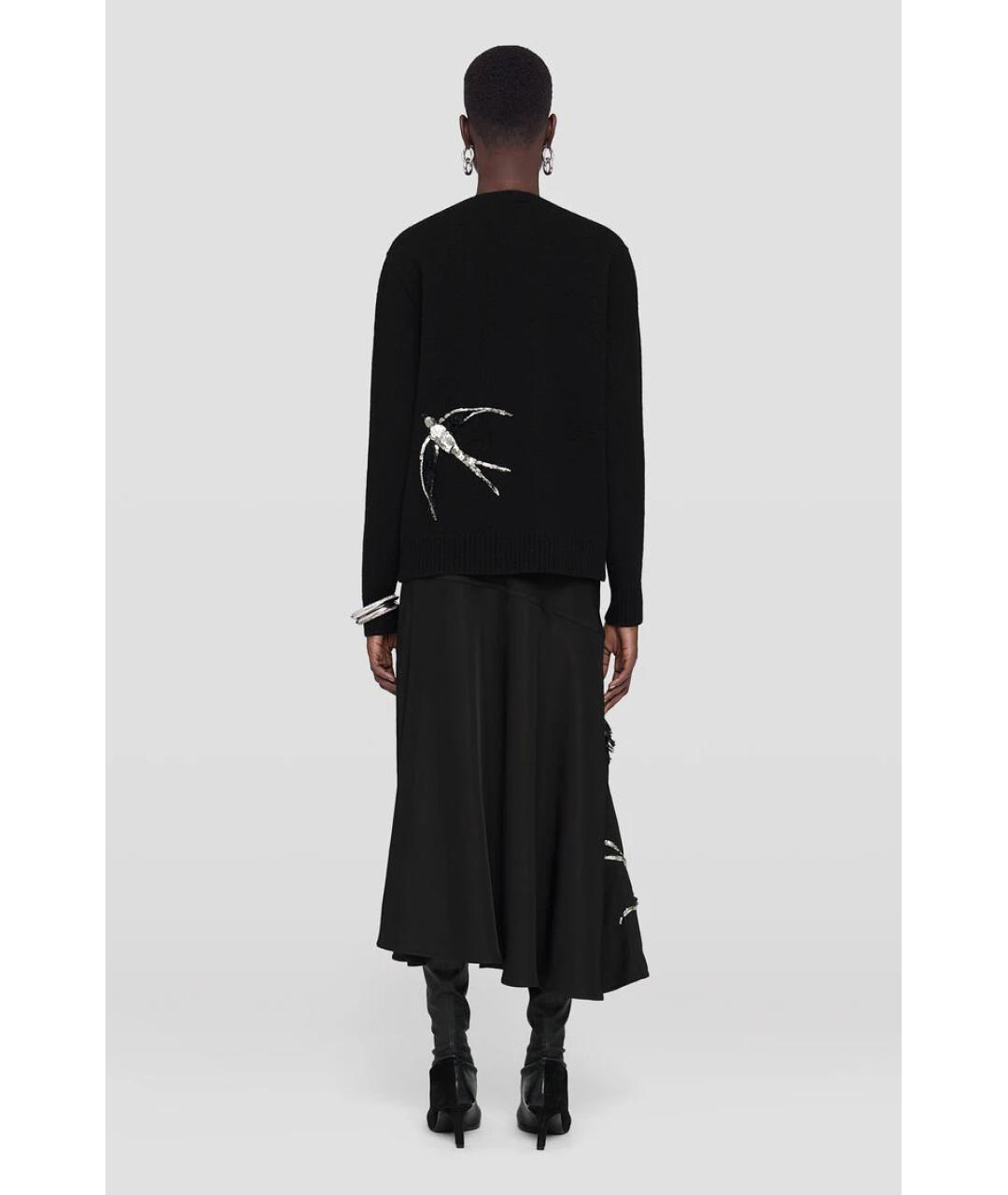 JIL SANDER Черная юбка макси, фото 6