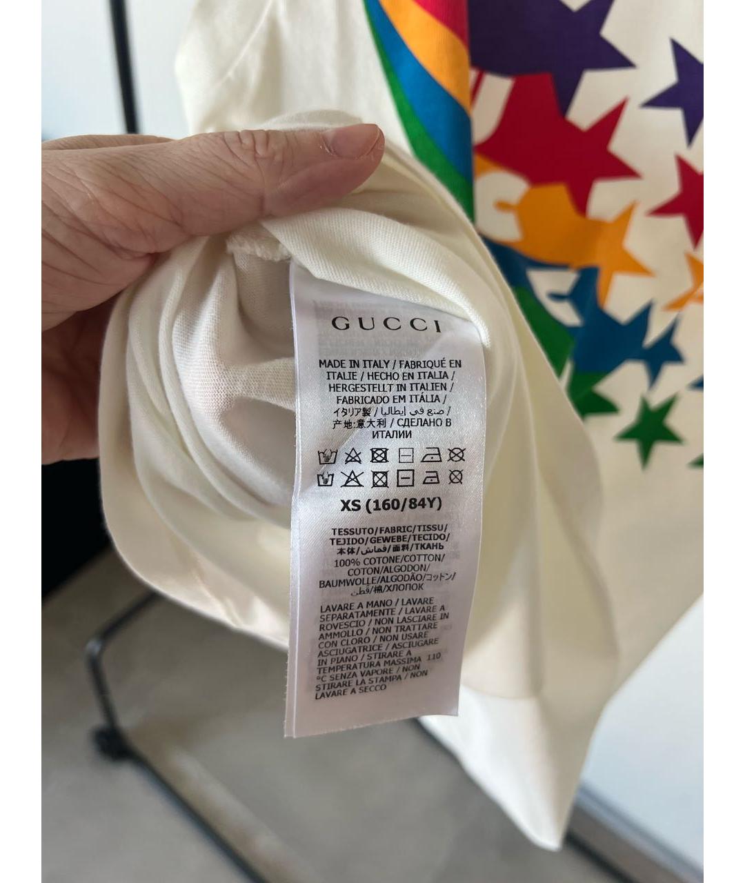 GUCCI Белая майка, фото 5