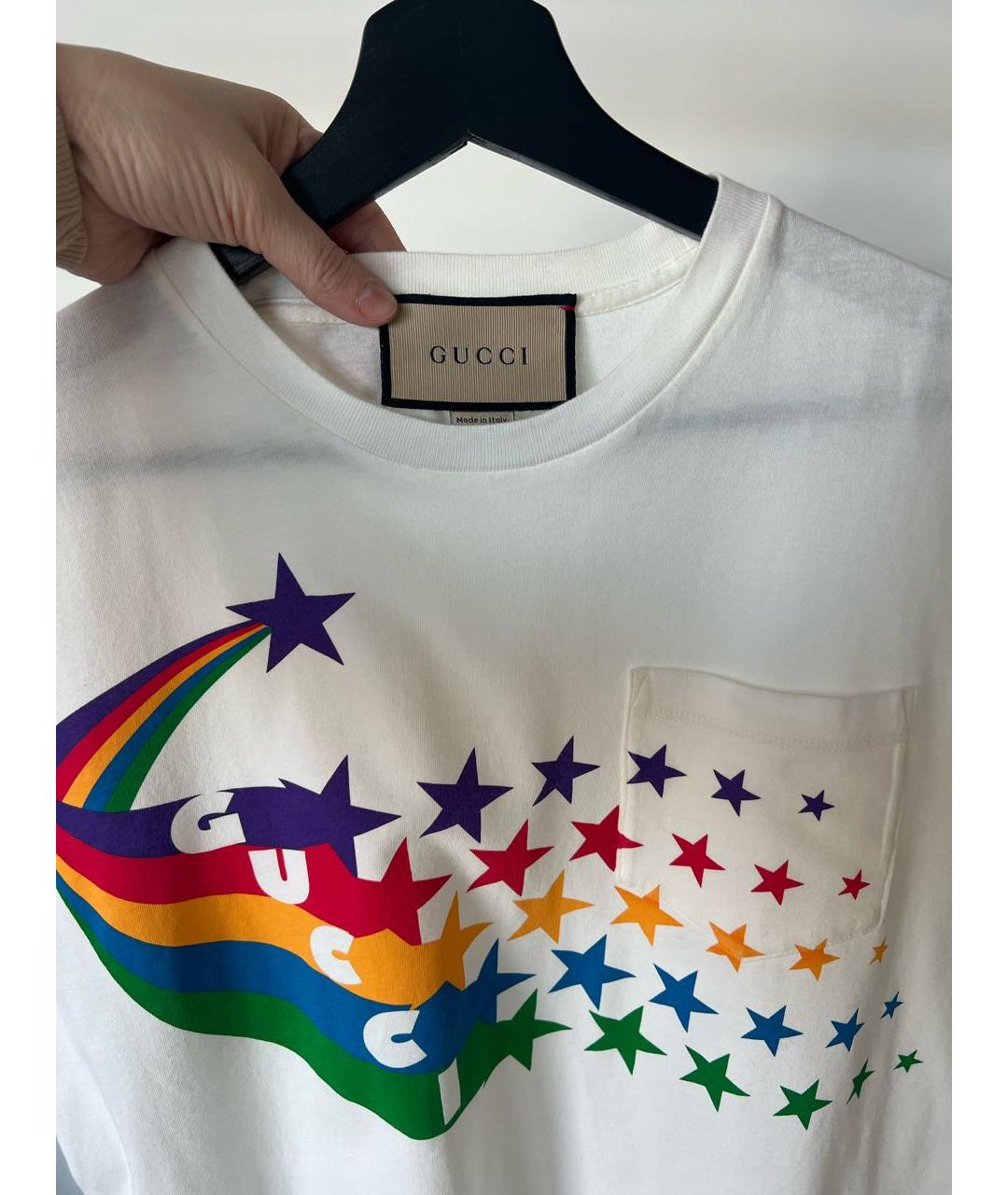 GUCCI Белая майка, фото 4