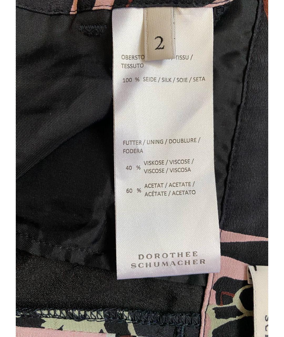 DOROTHEE SCHUMACHER Мульти шелковые прямые брюки, фото 2