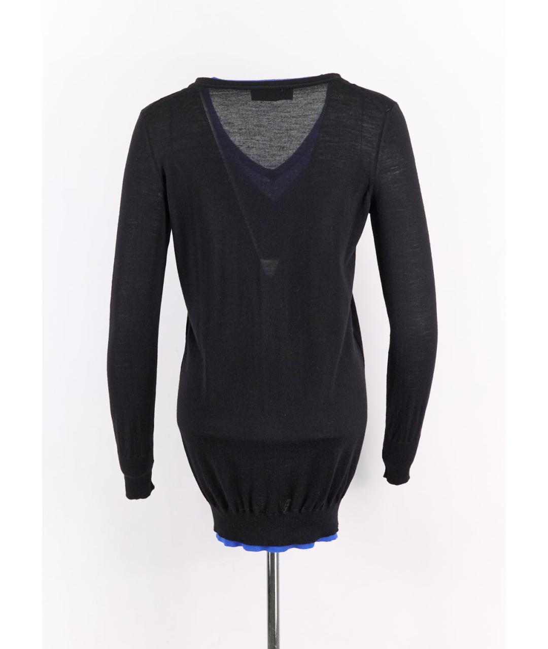 SAINT LAURENT Черный шерстяной джемпер / свитер, фото 2