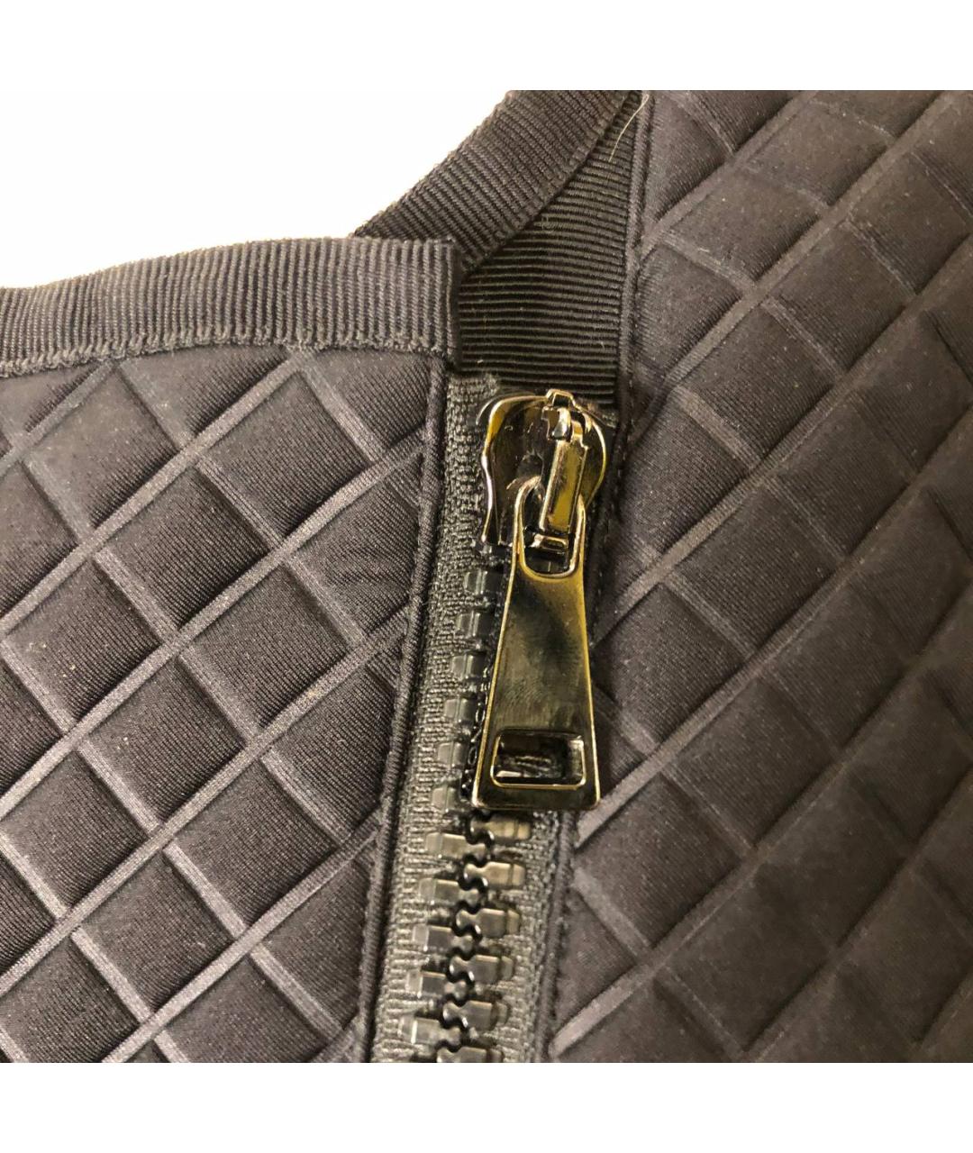 MONCLER Черная полиэстеровая куртка, фото 8