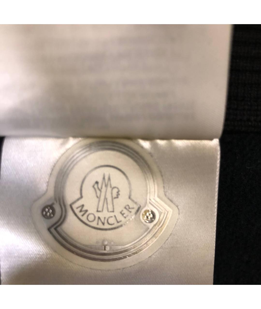 MONCLER Черная полиэстеровая куртка, фото 7