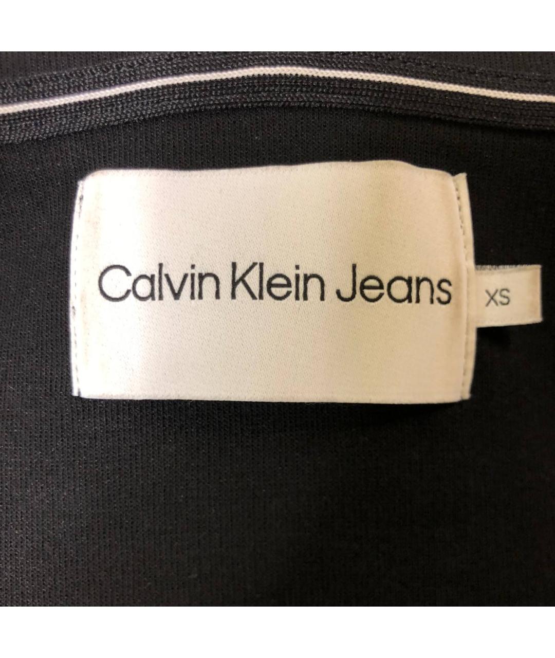 CALVIN KLEIN JEANS Черное полиэстеровое повседневное платье, фото 4