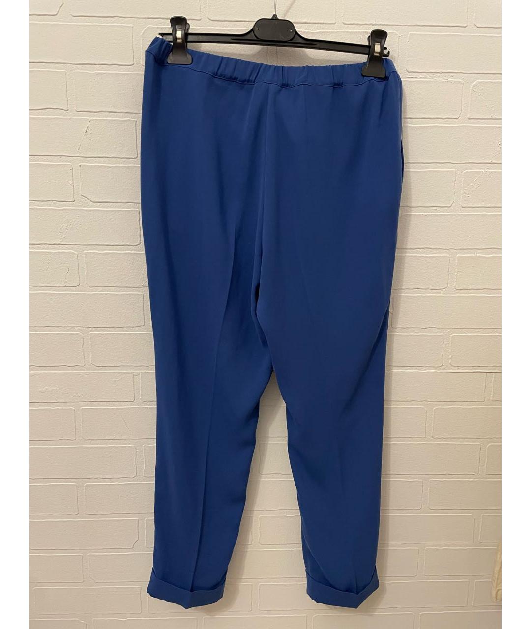 LIU JO Синие полиэстеровые брюки узкие, фото 2