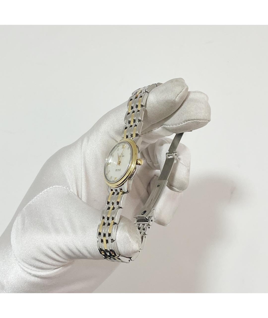 OMEGA Белые часы из желтого золота, фото 7