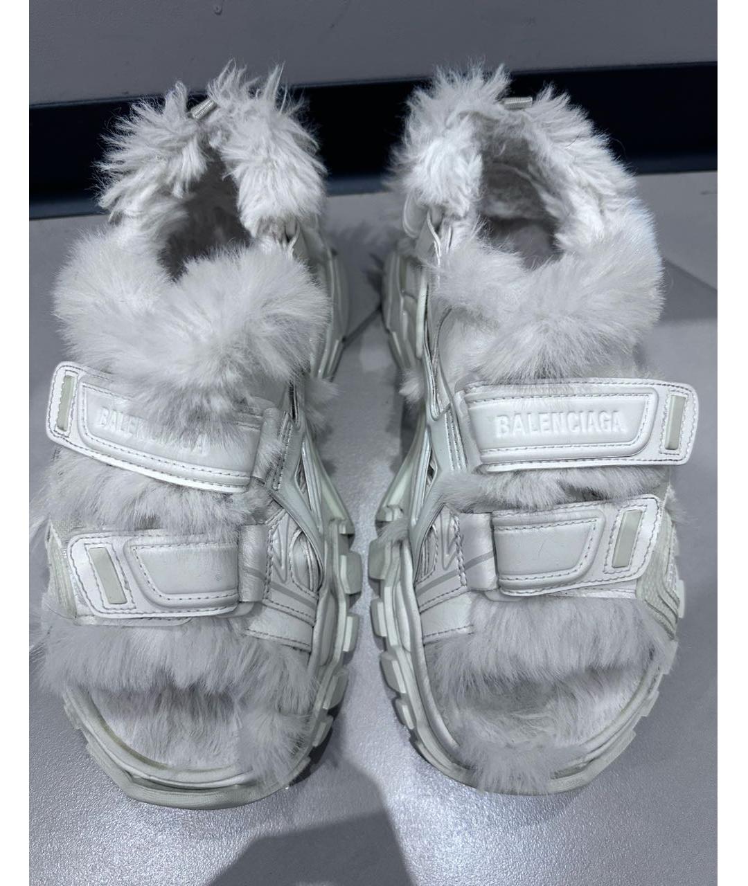 BALENCIAGA Белые сандалии, фото 2