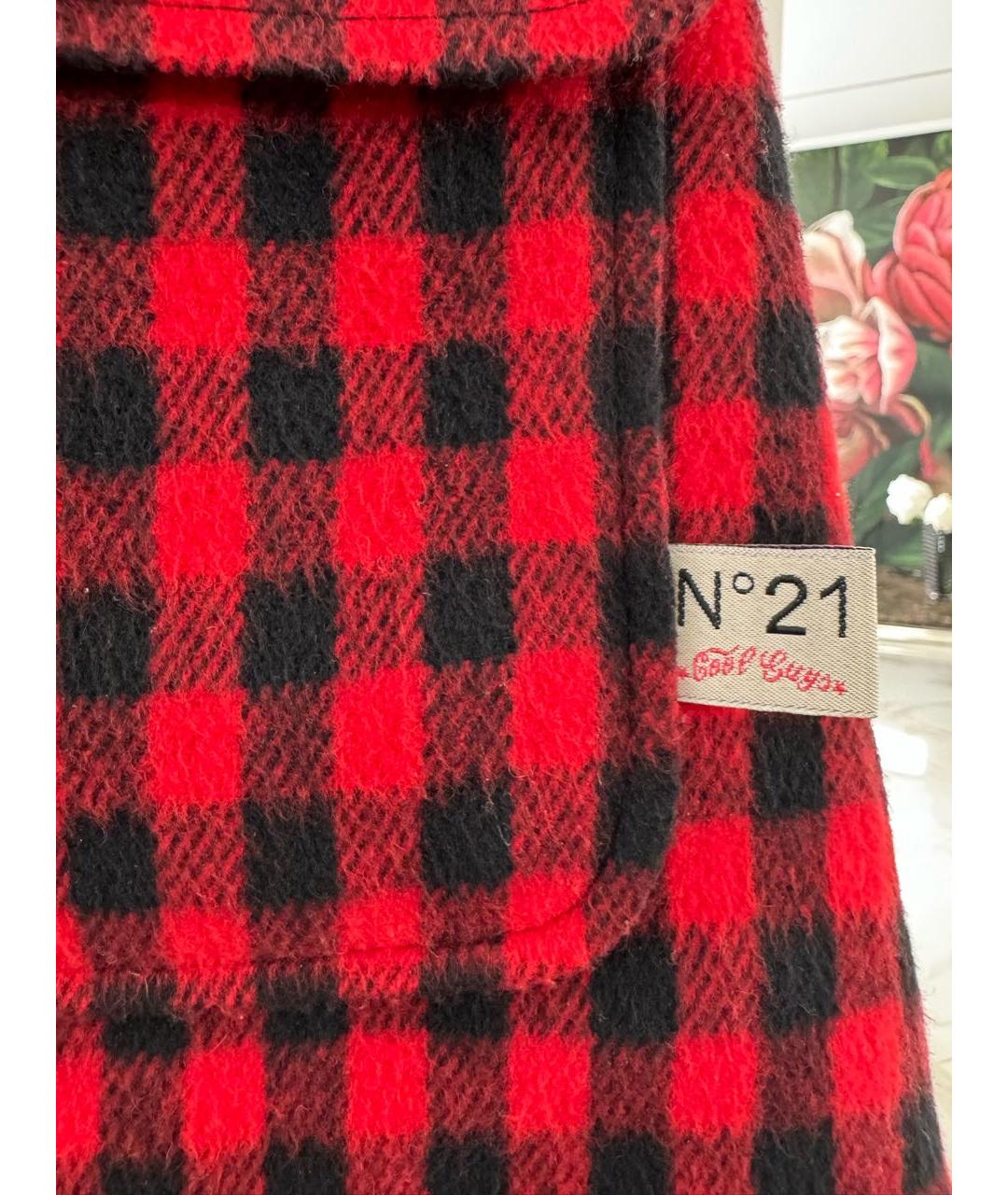 NO. 21 Красная шерстяная юбка, фото 4