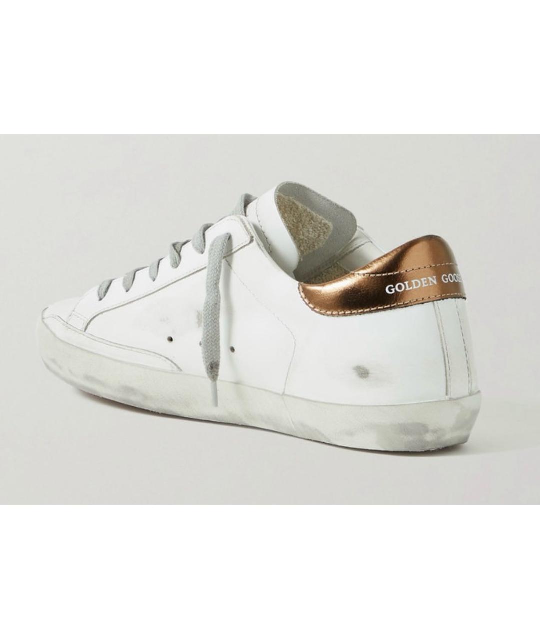 GOLDEN GOOSE DELUXE BRAND Белые кожаные кеды, фото 4