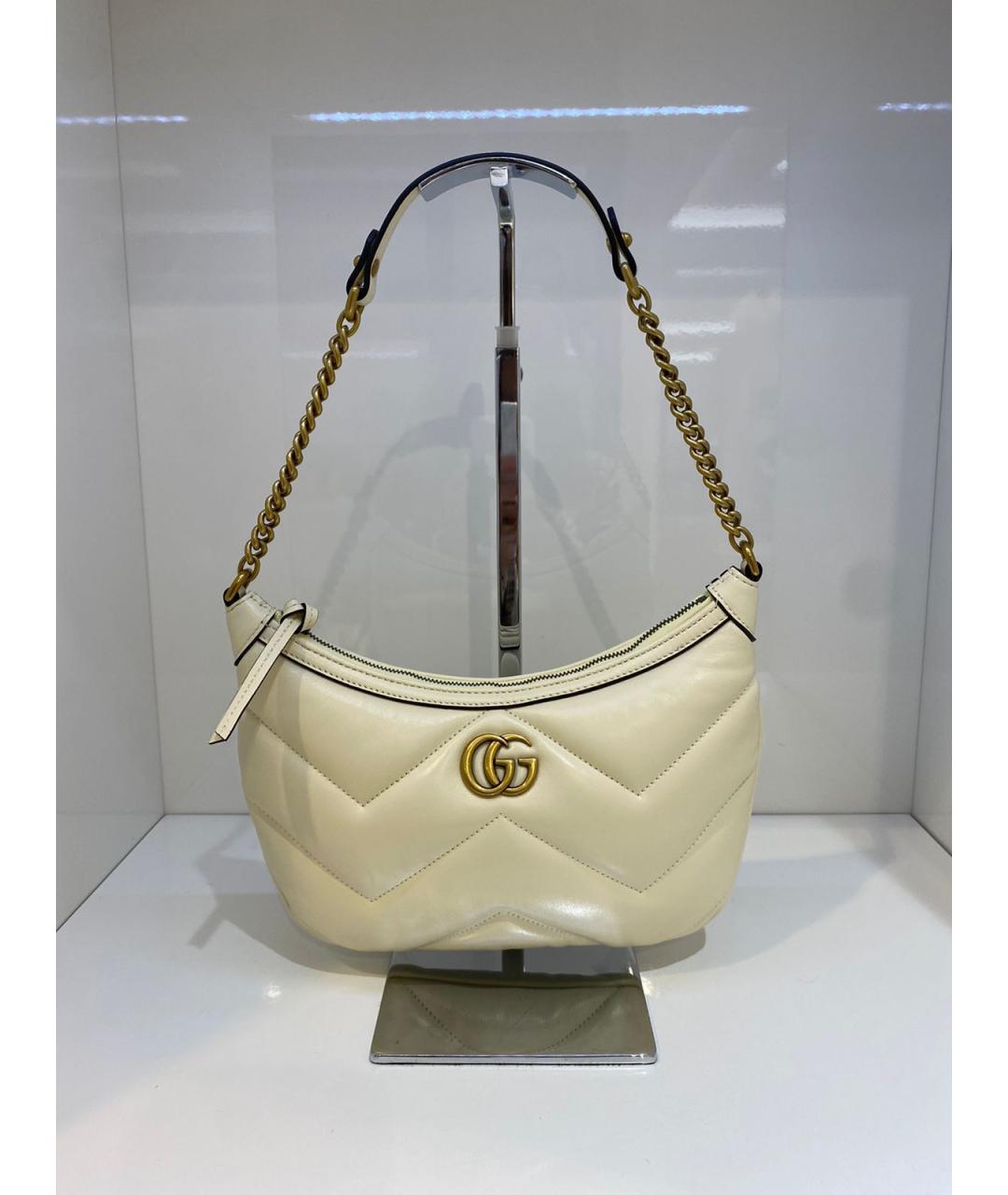 GUCCI Бежевая сумка с короткими ручками, фото 3